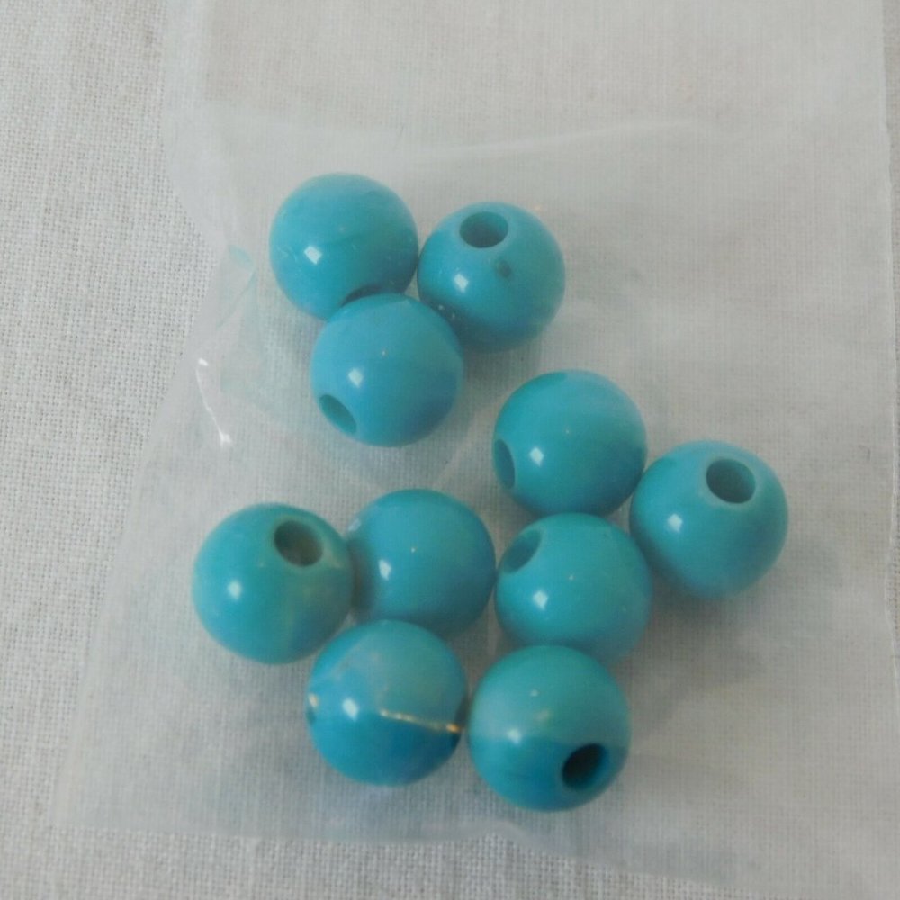 Blue Beads Mixed 8 Packs Round Teardrop Oval Wheels Solid Stripe Faceted Various - Picture 7 of 9